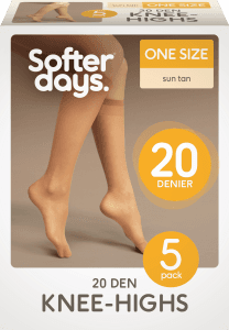 Knästrumpor Nylon Solbrun One-Size 5-p