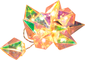 Slinga Diamant 10 LED med timer