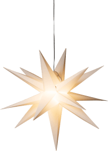 3D Plaststjärna vit
