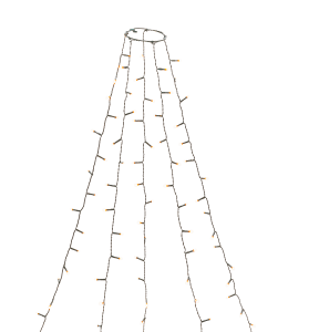 Julgransslinga amber 150 LED