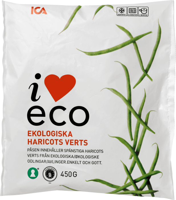 Haricots Verts Fryst Ekologisk