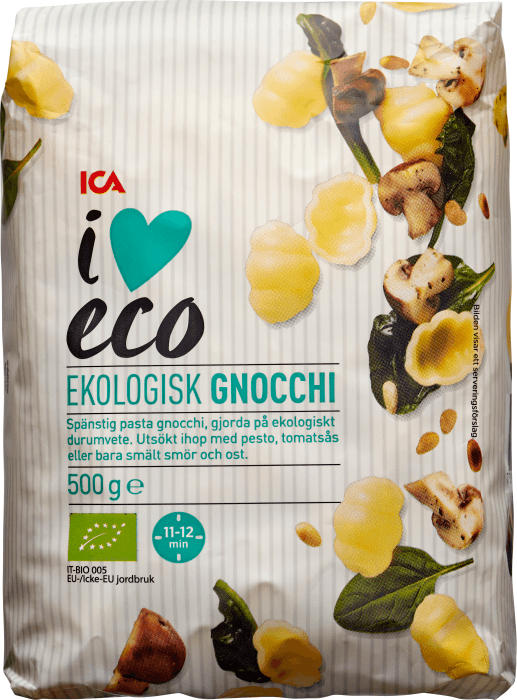 Gnocchi Pasta Ekologisk