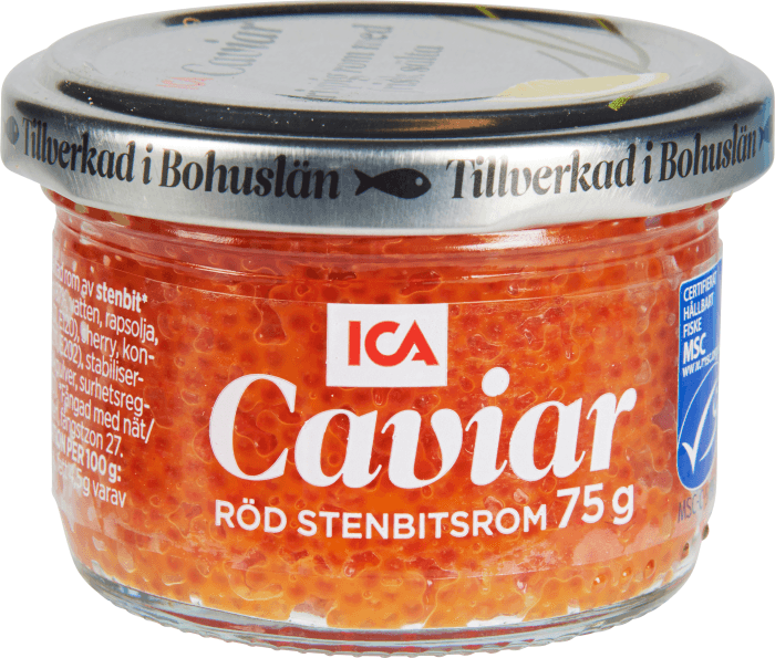 Caviar röd stenbitsrom