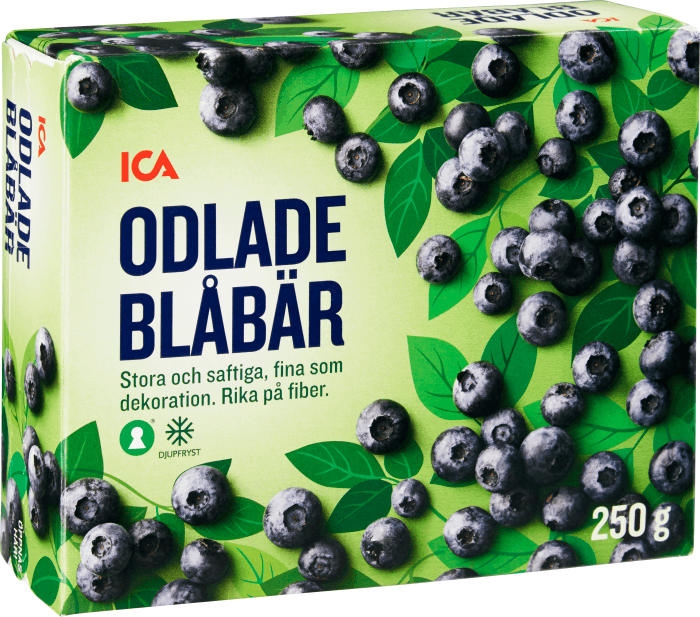 Stora blåbär Fryst