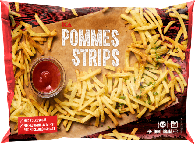Pommes strips Fryst