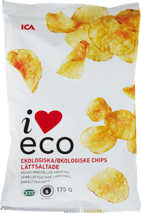 Chips Lättsaltade KRAV