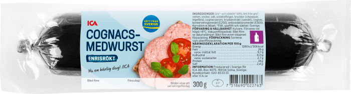 Cognacsmedwurst Enrisrökt