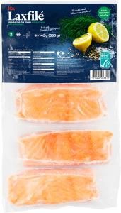 Laxfilé Fryst