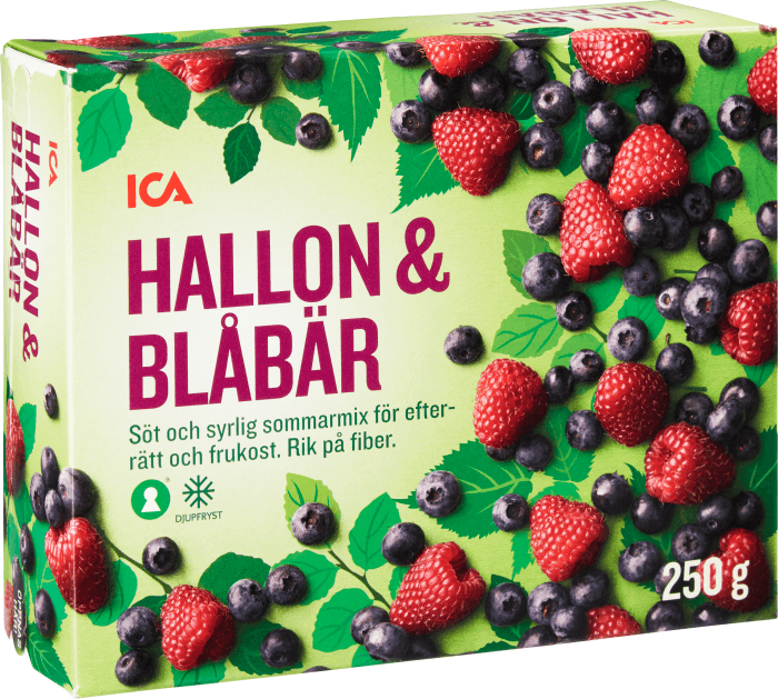 Hallon & blåbär Fryst