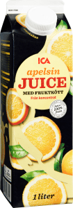 Apelsinjuice med fruktkött