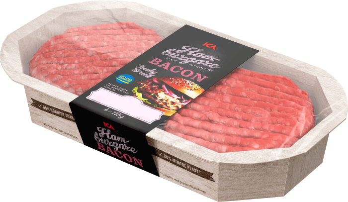 Hamburgare med Bacon 4-p