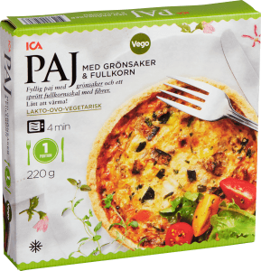 Grönsakspaj med Fullkorn Fryst
