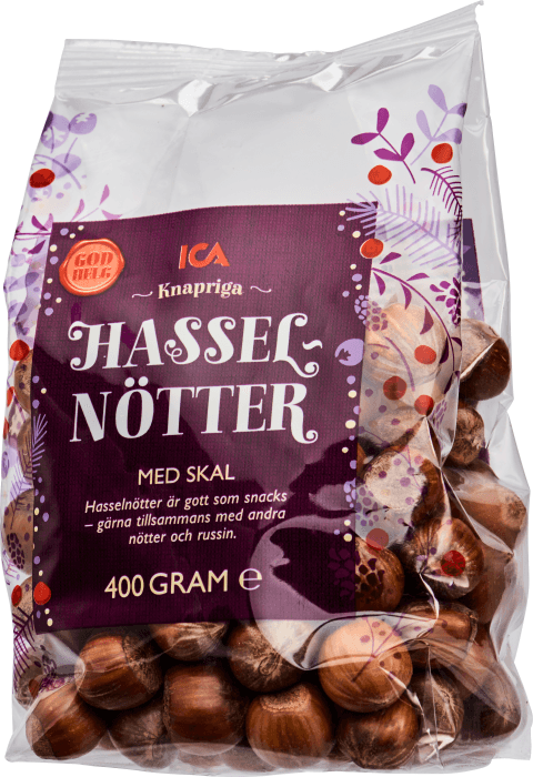Hasselnötter med Skal