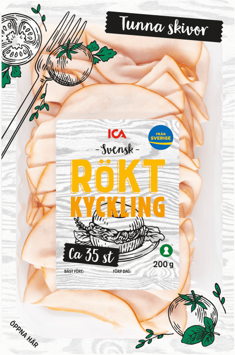 Kyckling Rökt Tunna Skivor