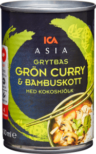 Grön curry & bambuskott Grytbas