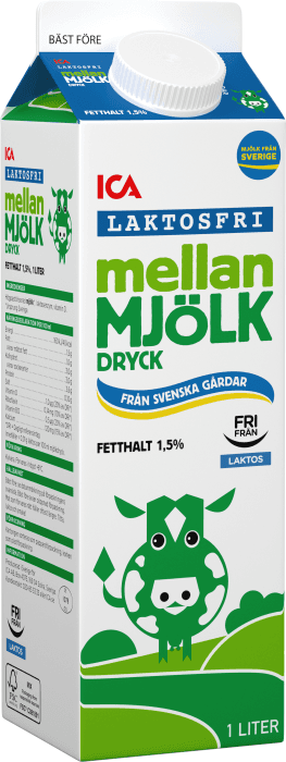 Mellanmjölkdryck Laktosfri 1,5%