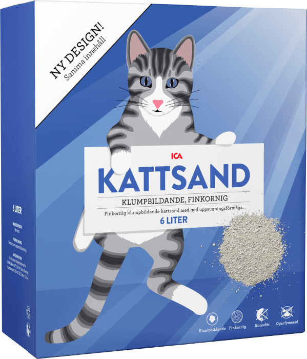 Kattsand Klumpbildande Finkorning
