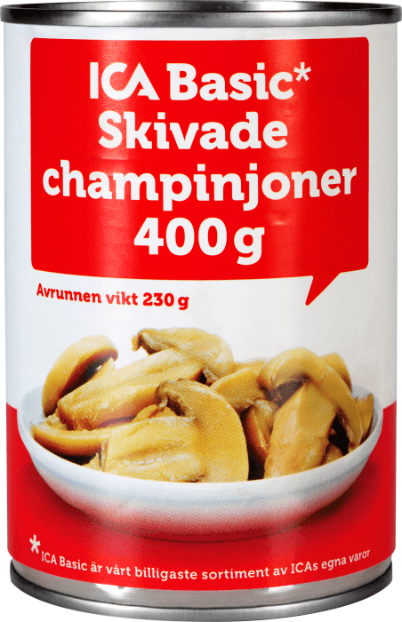Champinjoner Skivade