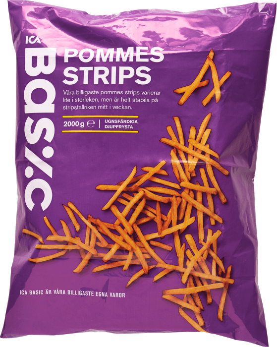 Pommes strips Fryst