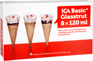 Glasstrut Jordgubb