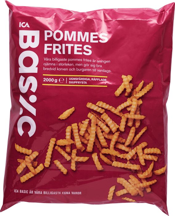 Pommes frites Fryst