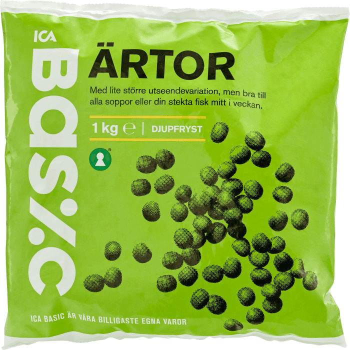 Ärtor Fryst