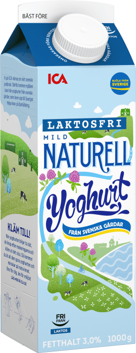 Yoghurt Mild Naturell Laktosfri 3%
