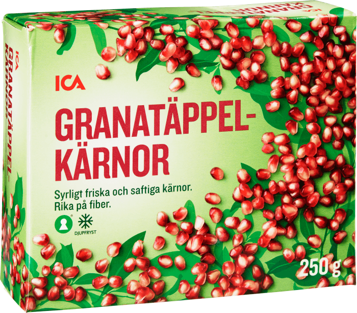 Granatäppelkärnor Fryst