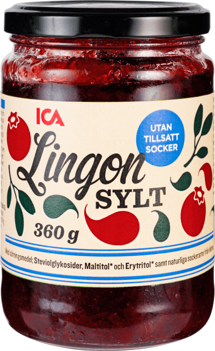 Lingonsylt utan tillsatt socker