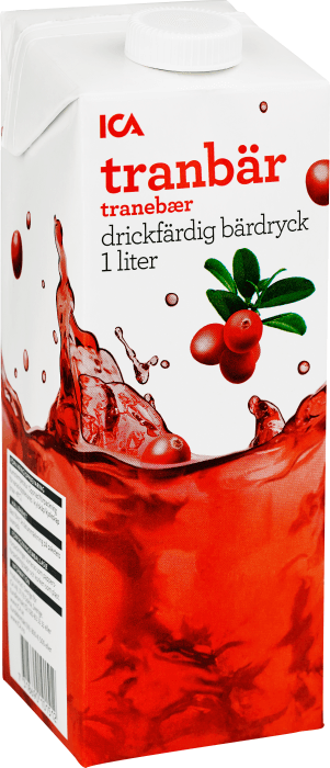 Tranbärsdryck Drickfärdig