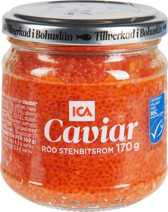 Caviar röd stenbitsrom