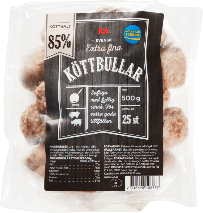 Extra fina köttbullar