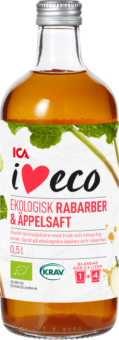 Rabarber & äppelsaft KRAV
