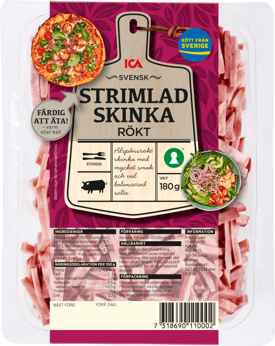 Skinka Strimlad Rökt