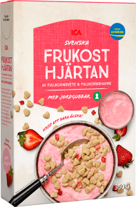 Frukosthjärtan med Jordgubbar