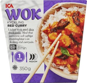 Kyckling Röd Curry med Jasminris Fryst