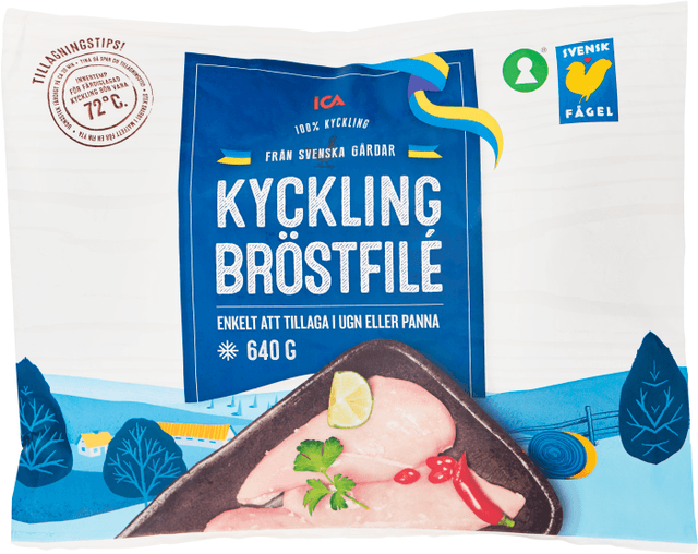 Kycklingbröstfilé fryst naturell