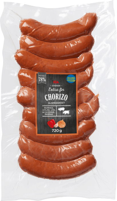 Chorizo Extra fin 78% Kötthalt