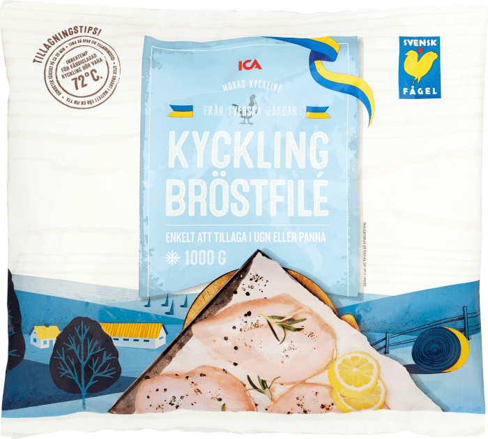 Kyckling bröstfile Fryst mörad
