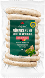 Korv Nürnberger 95% kötthalt