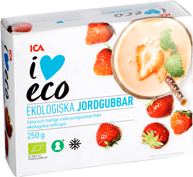 Jordgubbar Fryst Ekologisk