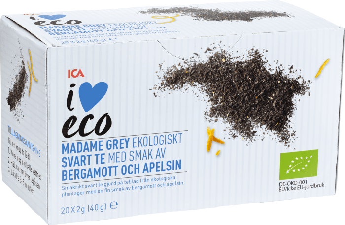 Madame grey svart te med bergamott & apelsin Ekologisk ICA