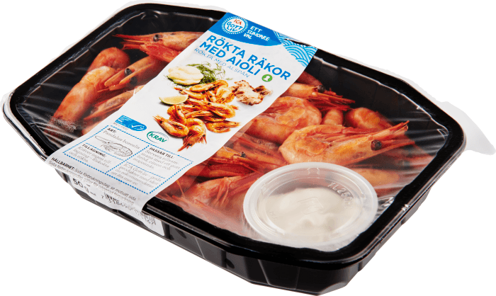 Räkor Färska Rökta med aioli