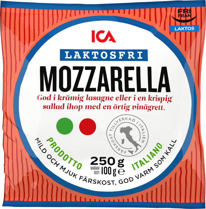 Mozzarella laktosfri