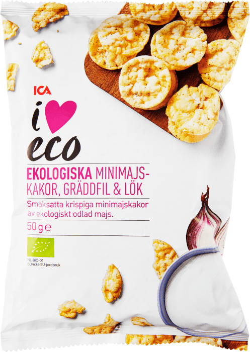 Minimajskakor Gräddfil & Lök Ekologisk