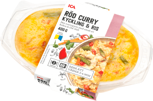Färdigmat Röd Curry med Kyckling & Ris