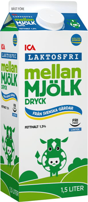 Mellanmjölkdryck Laktosfri 1,5%