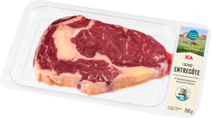 Entrecôte skivad
