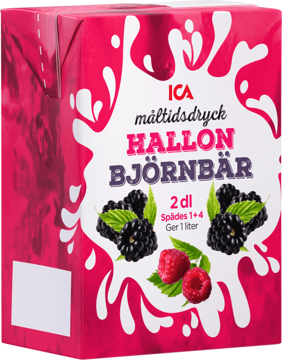Hallon & björnbär måltidsdryck