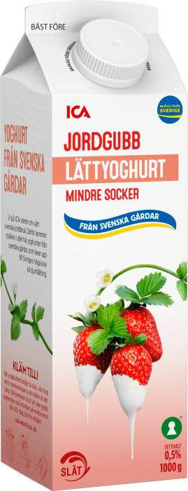 Lättyoghurt Jordgubb slät